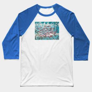 Turquoise and Pink 7 Baseball T-Shirt